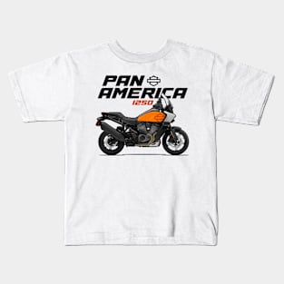 Pan America 1250 - Orange Kids T-Shirt